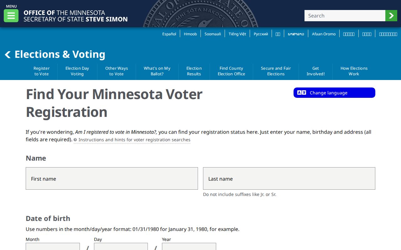 Owatonna residents directory Minnesota voter registration lookup in ZIP-code mode